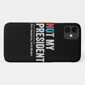 Niet mijn President Case-Mate iPhone Case (Achterkant (horizontaal))