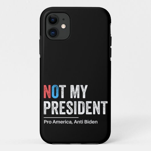 Niet mijn President Case-Mate iPhone Case (Achterkant)