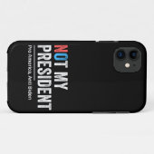 Niet mijn President Case-Mate iPhone Case (Achterkant (horizontaal))