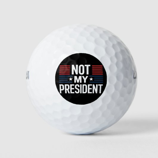 Niet mijn President Golfballen (Voorkant)