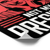 Niet mijn President impeach Trump Resist Anti Trum Poster (Hoek)