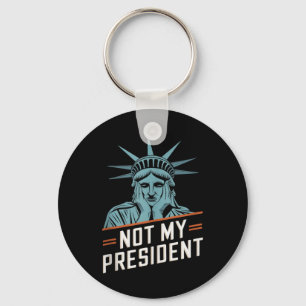 Niet mijn President impeach Trump Resist Anti Trum Sleutelhanger