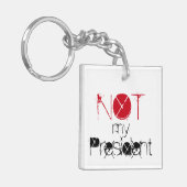 Niet mijn President, Love Trumps Hate Sleutelhange Sleutelhanger (Voorkant Links)