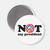 NIET MIJN PRESIDENT MAGNEET (Voorkant / Achterkant)