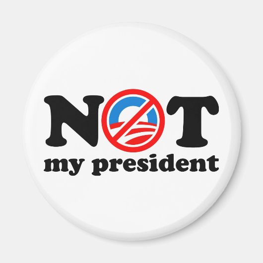 NIET MIJN PRESIDENT MAGNEET (Voorkant)