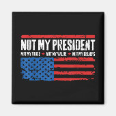 Niet mijn President, niet mijn stem, niet mijn ove Magneet (Voorkant)