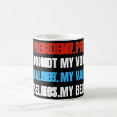 Niet mijn President, niet mijn stem, niet mijn waa Koffiemok (Center)