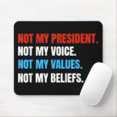 Niet mijn President, niet mijn stem, niet mijn waa Muismat (Met muis)