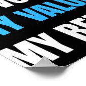 Niet mijn President, niet mijn stem, niet mijn waa Poster (Hoek)