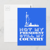 Niet mijn President nog steeds mijn land Briefkaart (Voorkant / Achterkant)