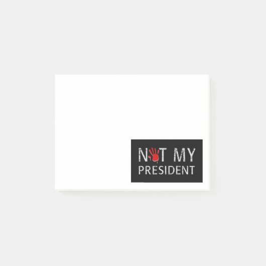 Niet mijn president post-it® notes (Voorkant)