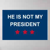 Niet mijn President Poster (Voorkant)