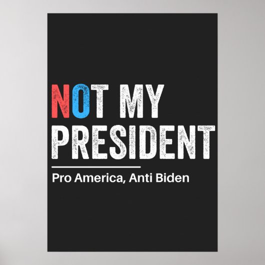Niet mijn president poster (Voorkant)