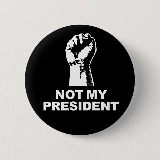 Niet mijn President Ronde Button 5,7 Cm (Voorkant)