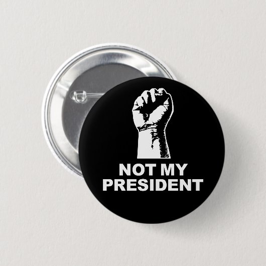 Niet mijn President Ronde Button 5,7 Cm (Voorkant /achterkant)