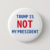 Niet mijn President Ronde Button 5,7 Cm (Voorkant)