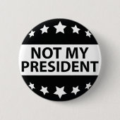 Niet mijn President Ronde Button 5,7 Cm (Voorkant)