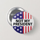 Niet mijn President Ronde Button 5,7 Cm (Voorkant /achterkant)