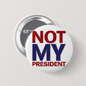 Niet mijn President Ronde Button 5,7 Cm (Voorkant /achterkant)