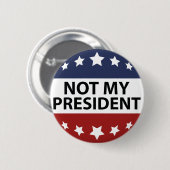 Niet mijn President Ronde Button 5,7 Cm (Voorkant /achterkant)