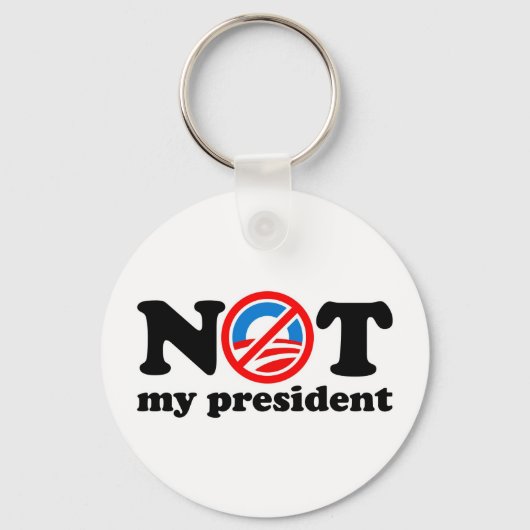 NIET MIJN PRESIDENT SLEUTELHANGER (Voorkant)