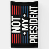 Niet mijn President Spandoek (Verticaal)