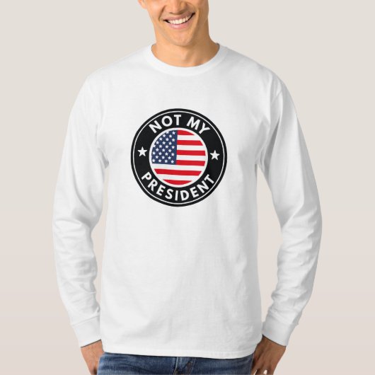 Niet mijn president t-shirt (Voorkant)
