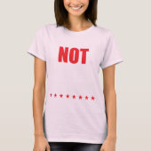 Niet mijn President T-shirt (Voorkant)