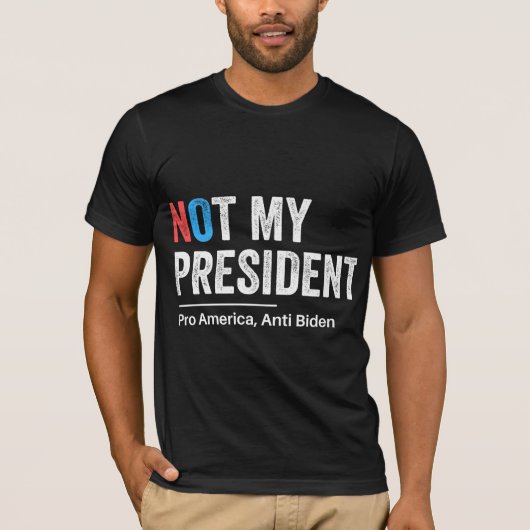 Niet mijn President T-shirt (Voorkant)