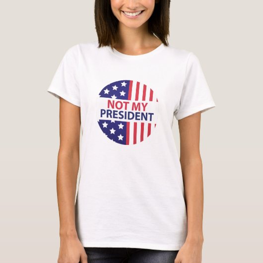 Niet mijn President T-shirt (Voorkant)