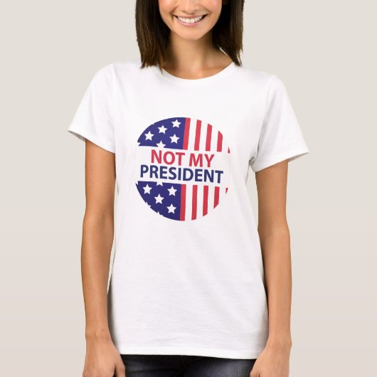 Niet mijn President T-shirt (Voorkant)