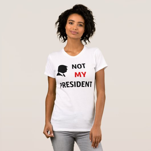 Niet mijn President T-shirt (Voorkant volledig)