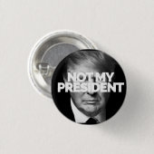NIET MIJN PRESIDENT-toets Ronde Button 3,2 Cm (Voorkant /achterkant)