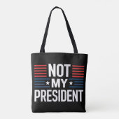 Niet mijn President Tote Bag (Achterkant)