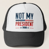 Niet mijn President Trucker Pet (Voorkant)