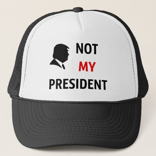 Niet mijn President Trucker Pet (Voorkant)
