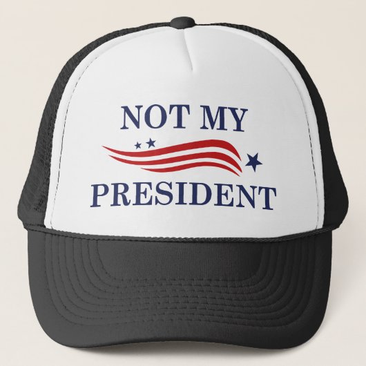 Niet mijn President Trucker Pet (Voorkant)