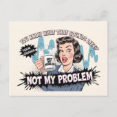 Niet mijn probleem feestdagenkaart (Voorkant)