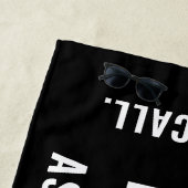 Niet mijn probleem Gepensioneerde Funny Retirement Strandlaken (In situ)