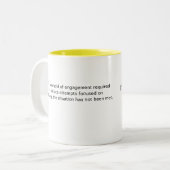 Niet mijn probleem koffie mok (Voorkant links)