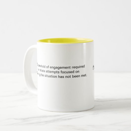 Niet mijn probleem koffie mok (Voorkant links)