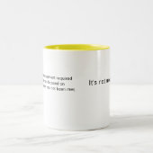 Niet mijn probleem koffie mok (Center)