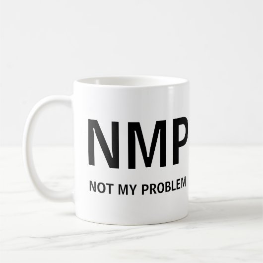 Niet mijn probleem koffiemok (Links)