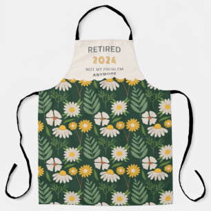 NIET mijn probleem meer Grappig Pensioen Gift Schort