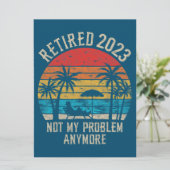 Niet mijn probleem nog grappiger  pensionering (Staand voorkant)