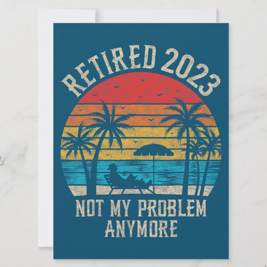 Niet mijn probleem nog grappiger  pensionering (Achterkant)