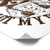 Niet mijn prullenbak Niet mijn dumpster Funny Racc Poster (Hoek)