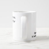 Niet mijn schuld grote koffiekop (Achterkant)