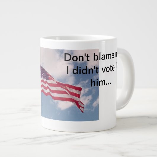 Niet mijn schuld grote koffiekop (Voorkant rechts)