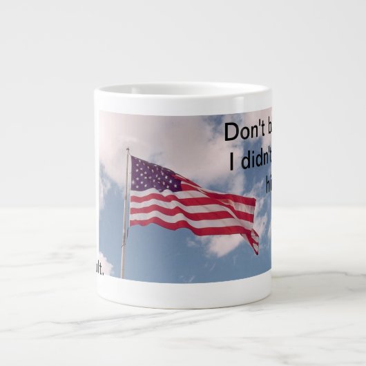 Niet mijn schuld grote koffiekop (Voorkant)